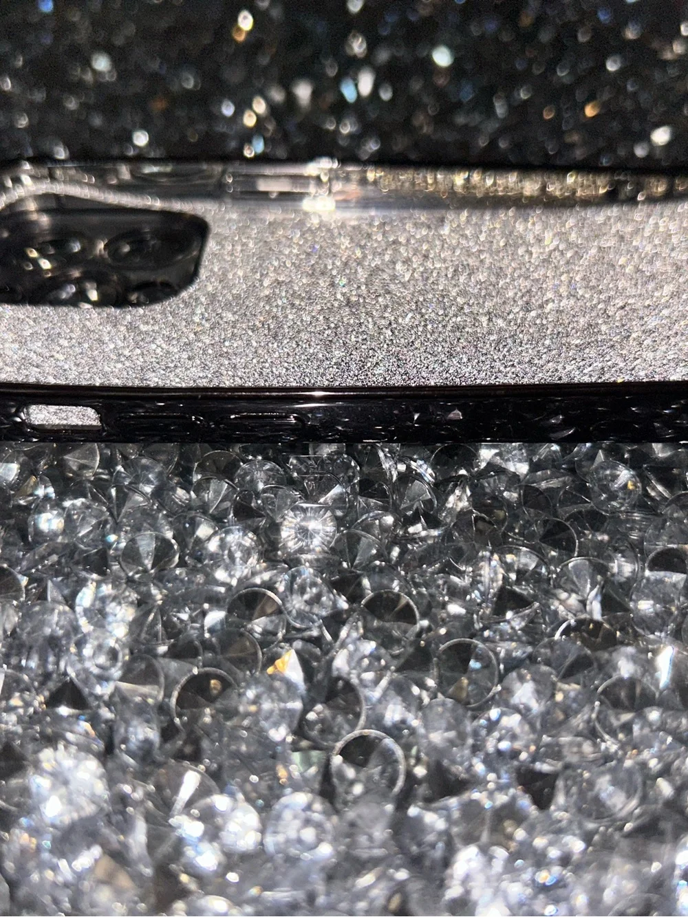 iPhone 15 pro Clear Glitter MagSafe Compatible Phone Case with Camera Ring